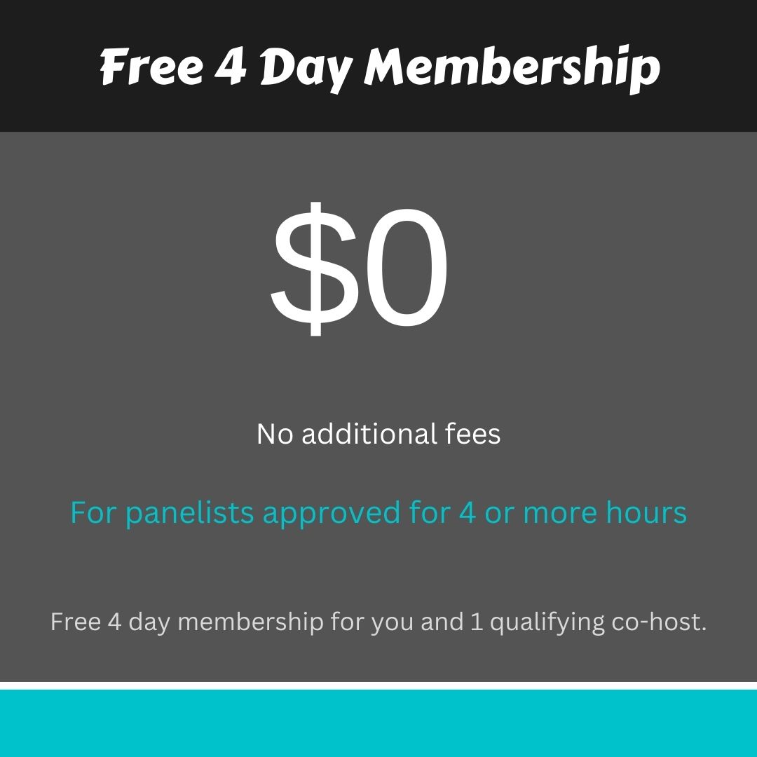 Free 4 Day Membership $0 No additional fees
